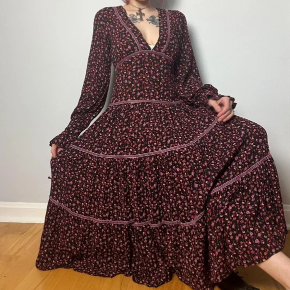 Free People Retro Floral Maxi Dress - Picture 11 of 14